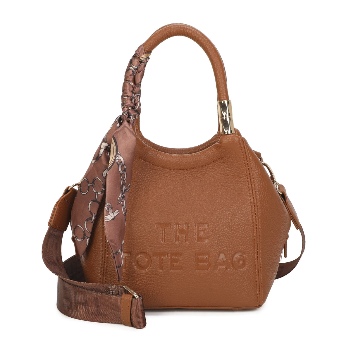 Gabrielle™ Scarf Detail Crossbody Bag | Women's PVC Bag | The Tote Bags