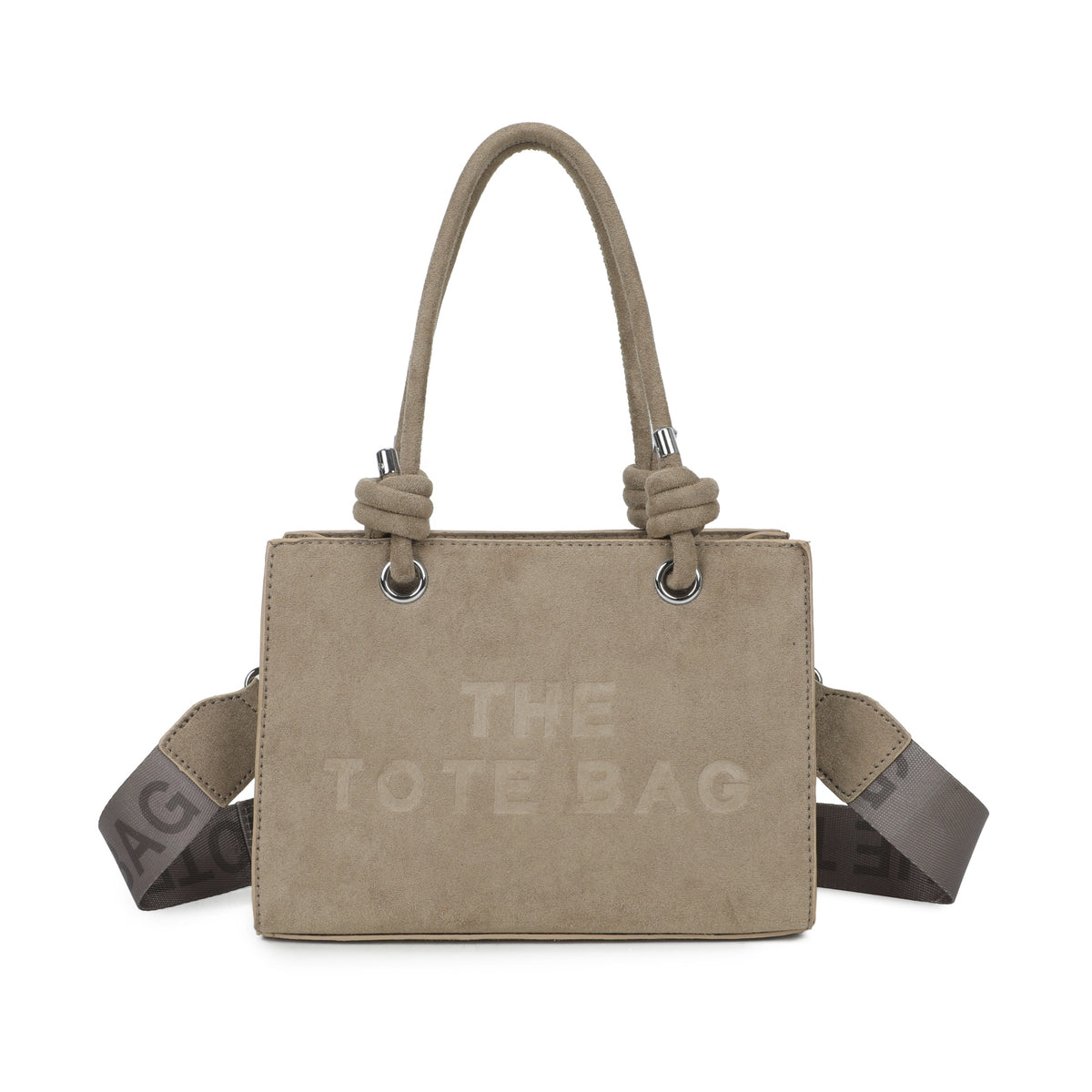 Isabelle™ Knotted Handle Suede-Effect Handbag | The Tote Bags