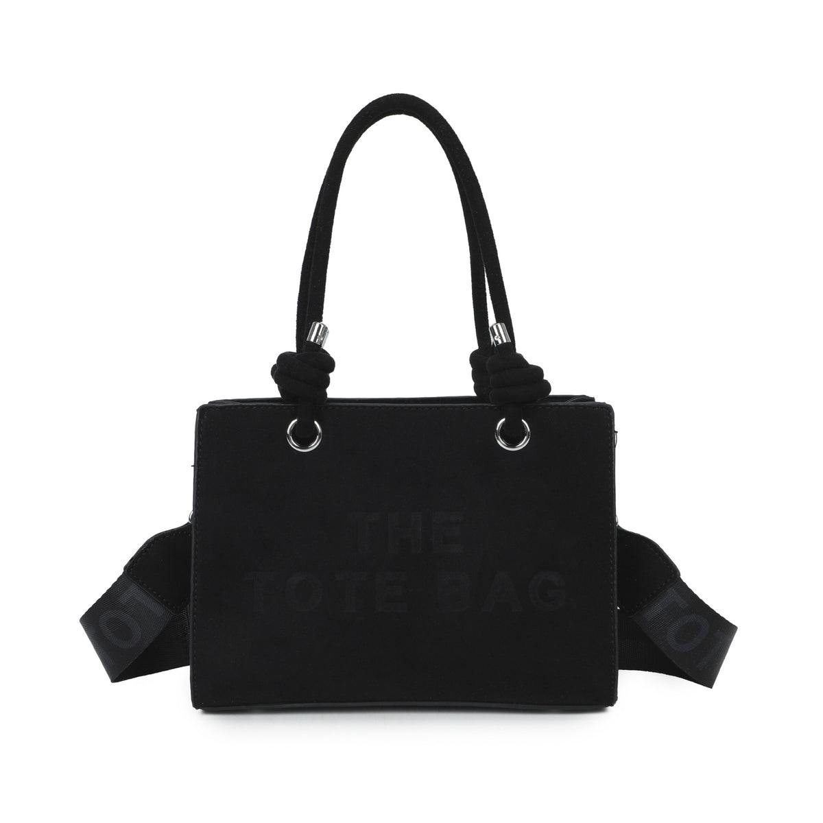 Isabelle™ Knotted Handle Suede-Effect Handbag | The Tote Bags