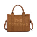 Beatrice™ – Synthetic Suede Double Strap Satchel & Tote