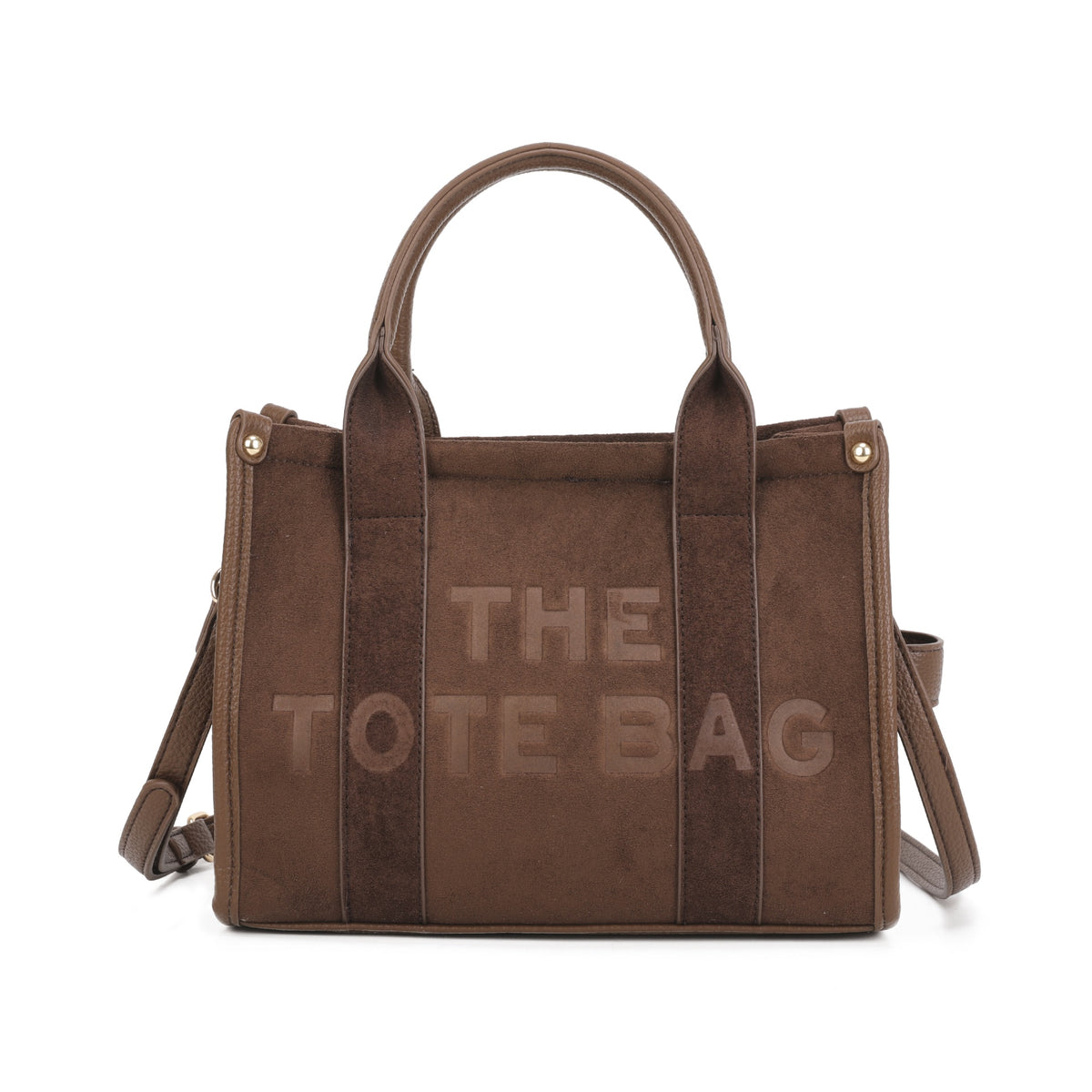 Beatrice™ – Synthetic Suede Double Strap Satchel & Tote