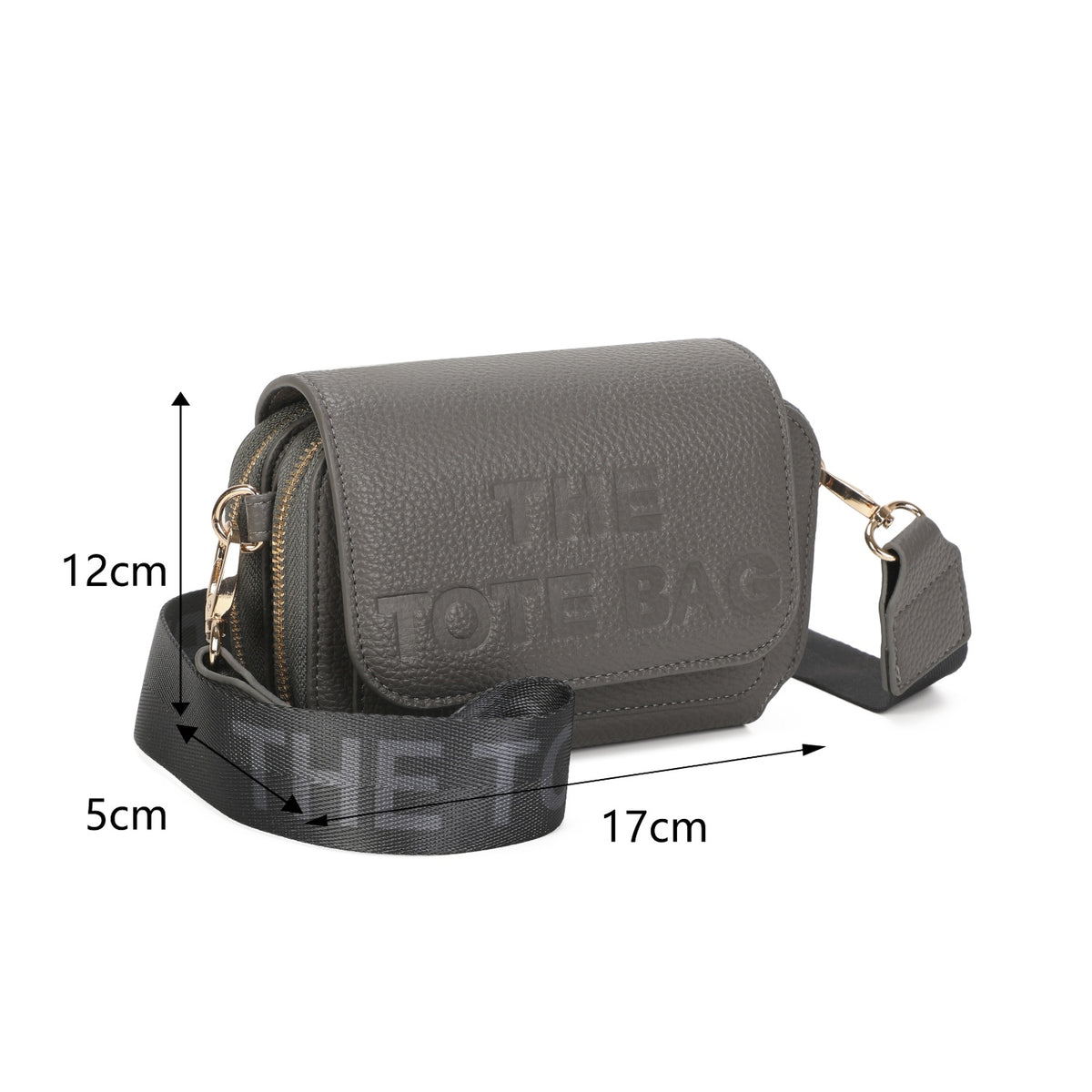 Aveline" – Compact Pebbled Crossbody Phone Bag