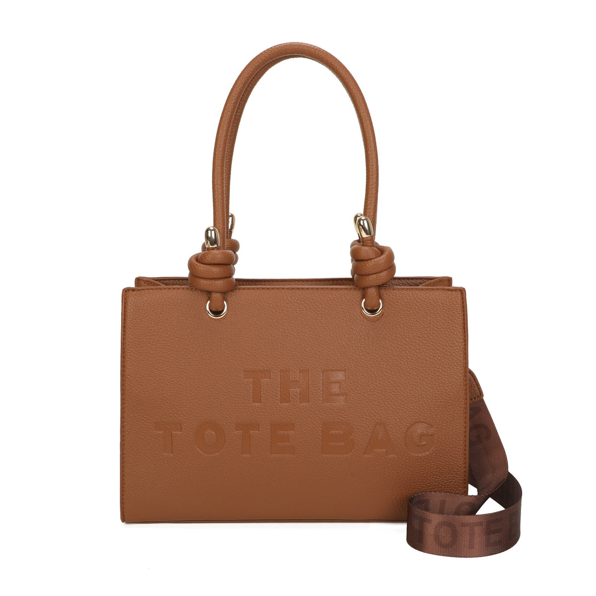 Liora" – Knotted Handle Tote Bag