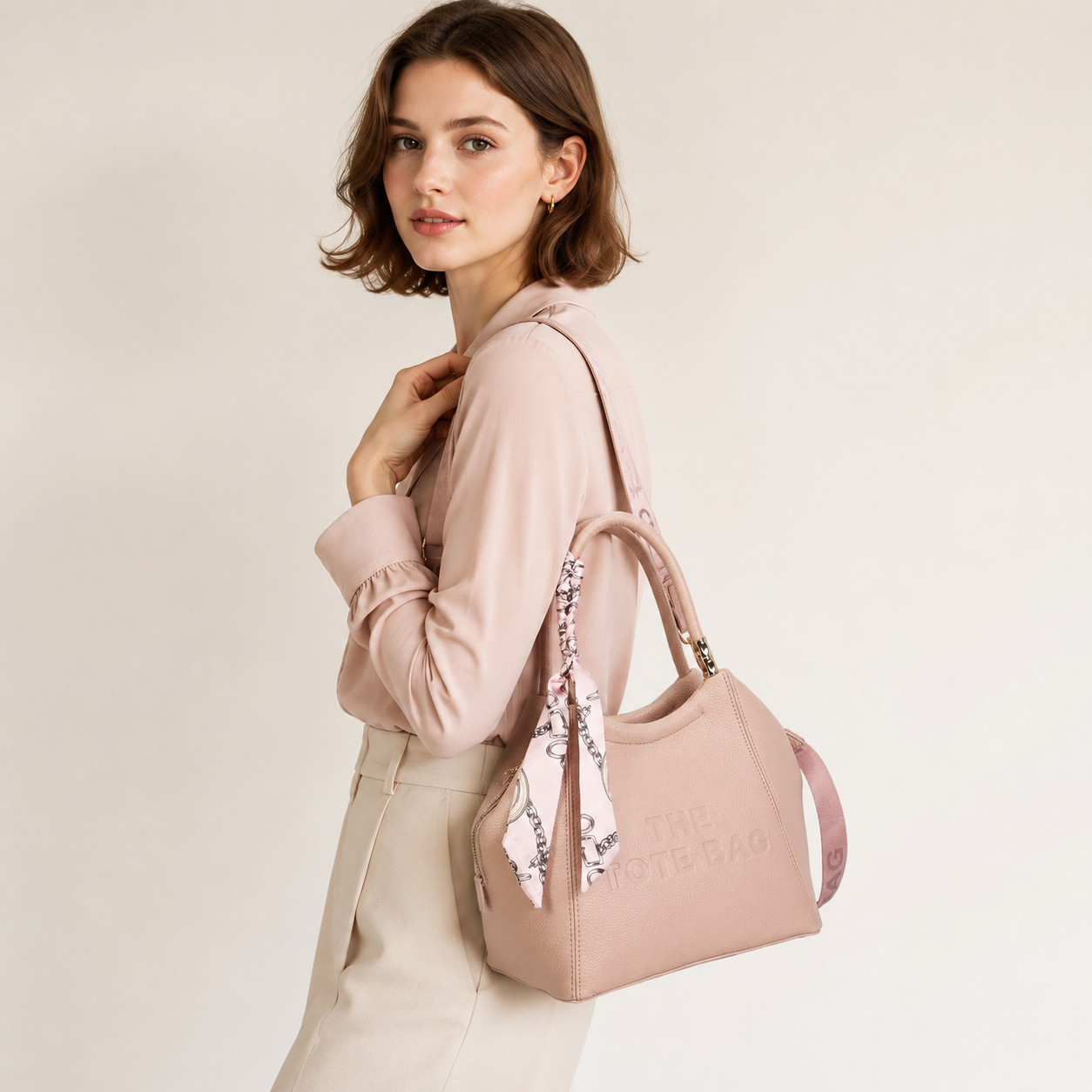 Women wearning our tote bags