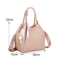 Large Embossed Tote Bag with Scarf TTB09